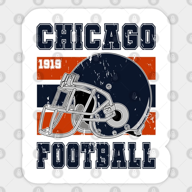 Chicago Retro Football Sticker by Arestration